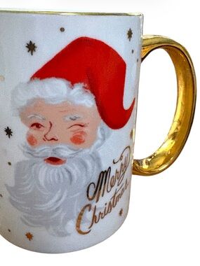 RIFLE PAPER CO➕NWT Winking Santa  Claus Mug